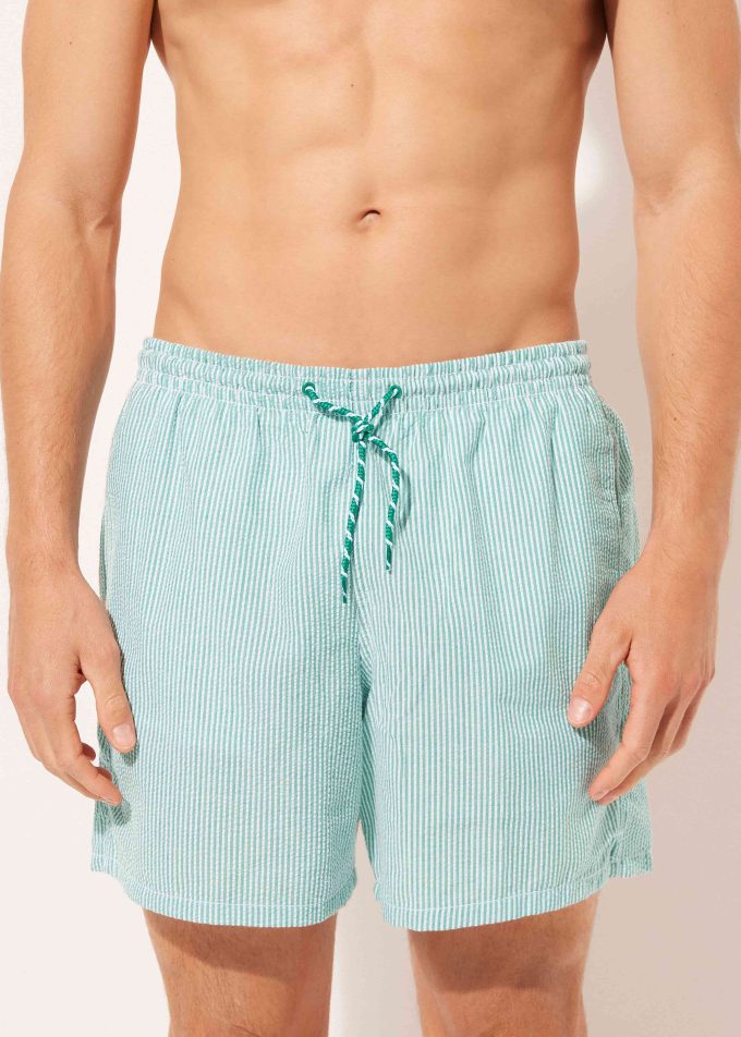 Men’s Striped Boxer Swim Shorts Formentera
