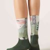 Mountain-Patterned Socks with Cashmere Mountain-Patterned Socks with Cashmere