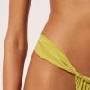 Narrow Tie Brazilian Bikini Bottoms Shiny Satin