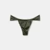 Narrow Tie Brazilian Bikini Bottoms Shiny Satin