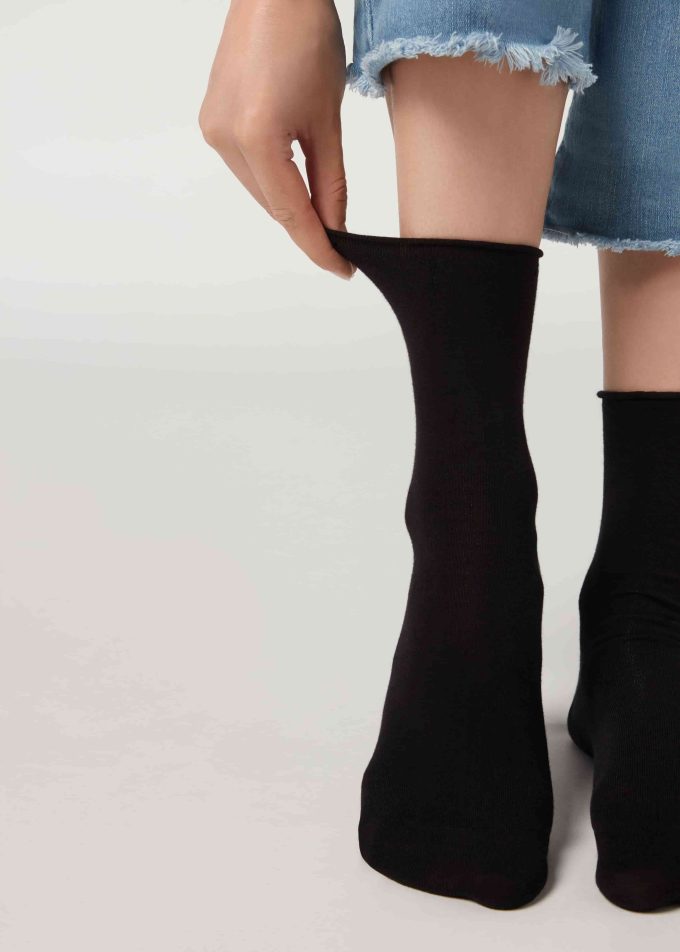 Non-Elastic Cotton Ankle Socks