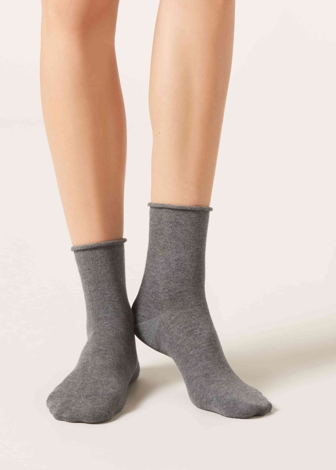 Non-Elastic Cotton Ankle Socks