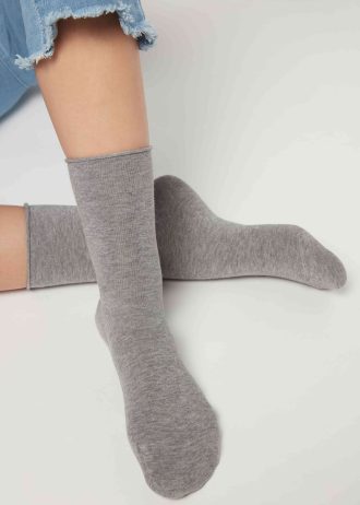 Non-Elastic Cotton Ankle Socks