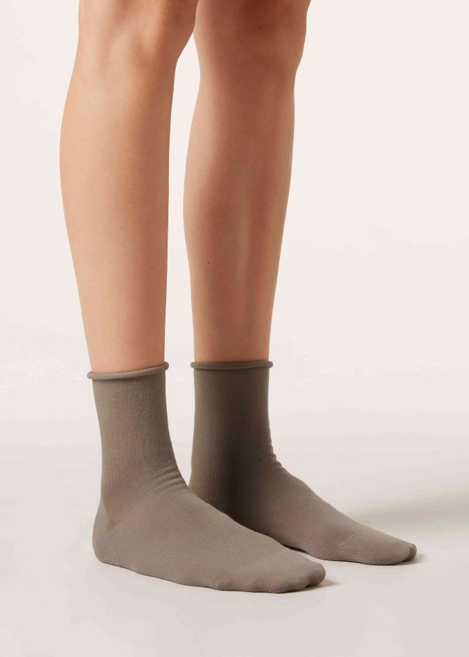 Non-Elastic Cotton Ankle Socks