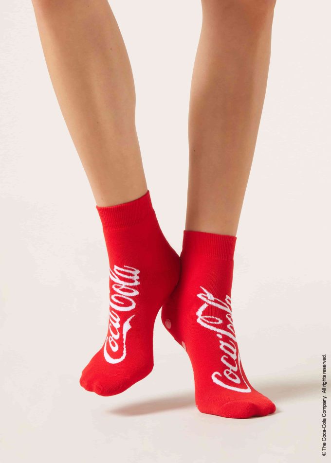 Non-Slip Coca-Cola Socks