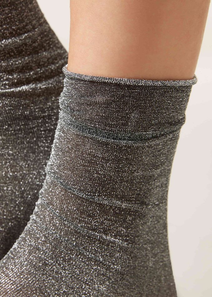 Opaque Glitter Socks Opaque Glitter Socks