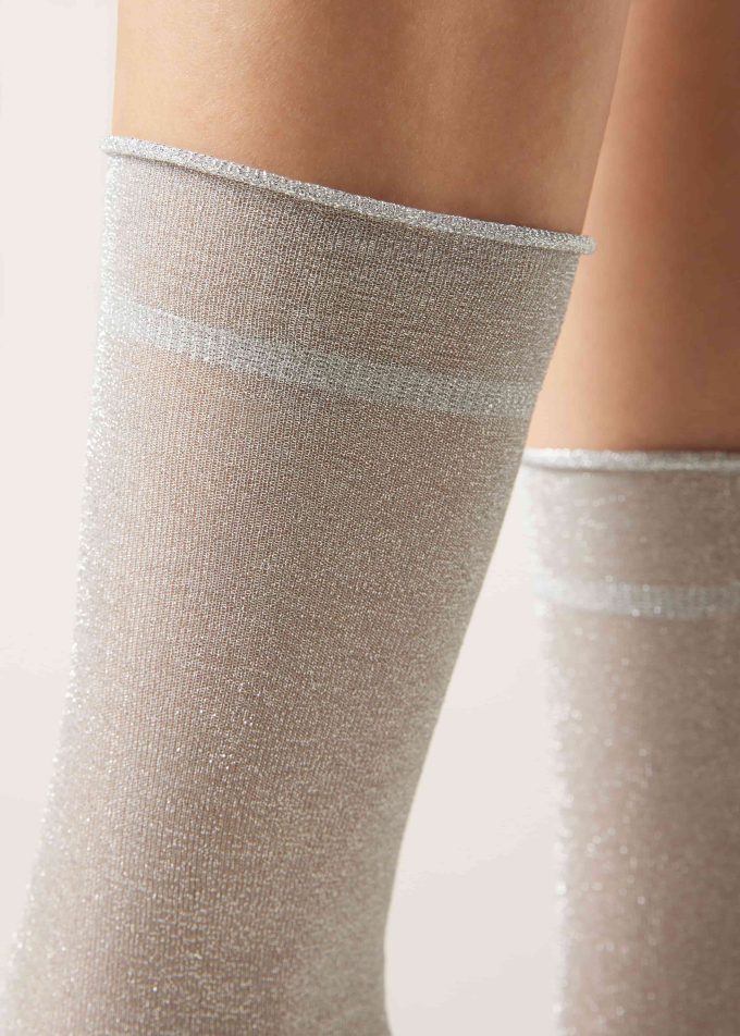 Opaque Glitter Socks Opaque Glitter Socks