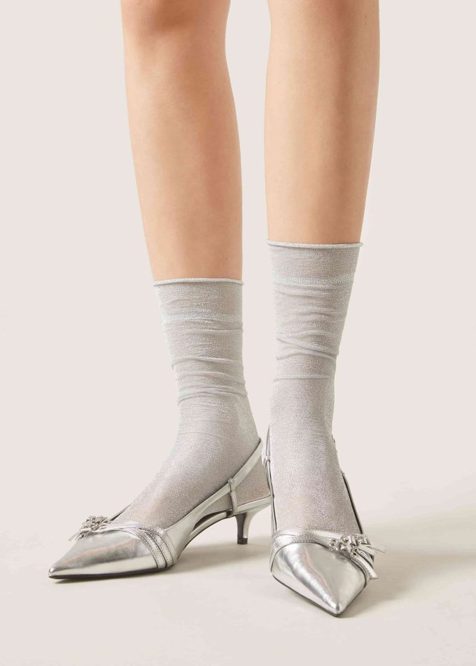 Opaque Glitter Socks Opaque Glitter Socks