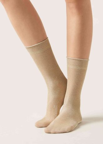 Opaque Glitter Socks