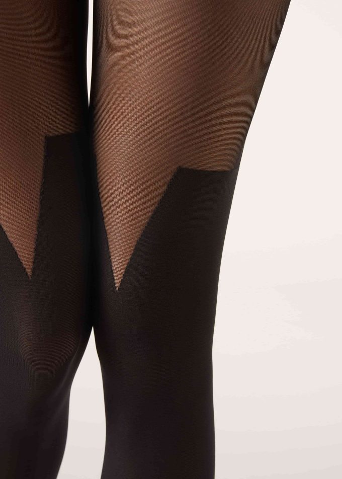 Over-the-Knee Effect Boot-Design 70 Denier Tights