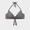 Padded Triangle Bikini Top Black Dots Padded Triangle Bikini Top Black Dots