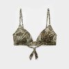 Padded Triangle Bikini Top Tropical Animalier