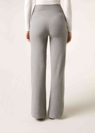 Palazzo Trousers with Cashmere