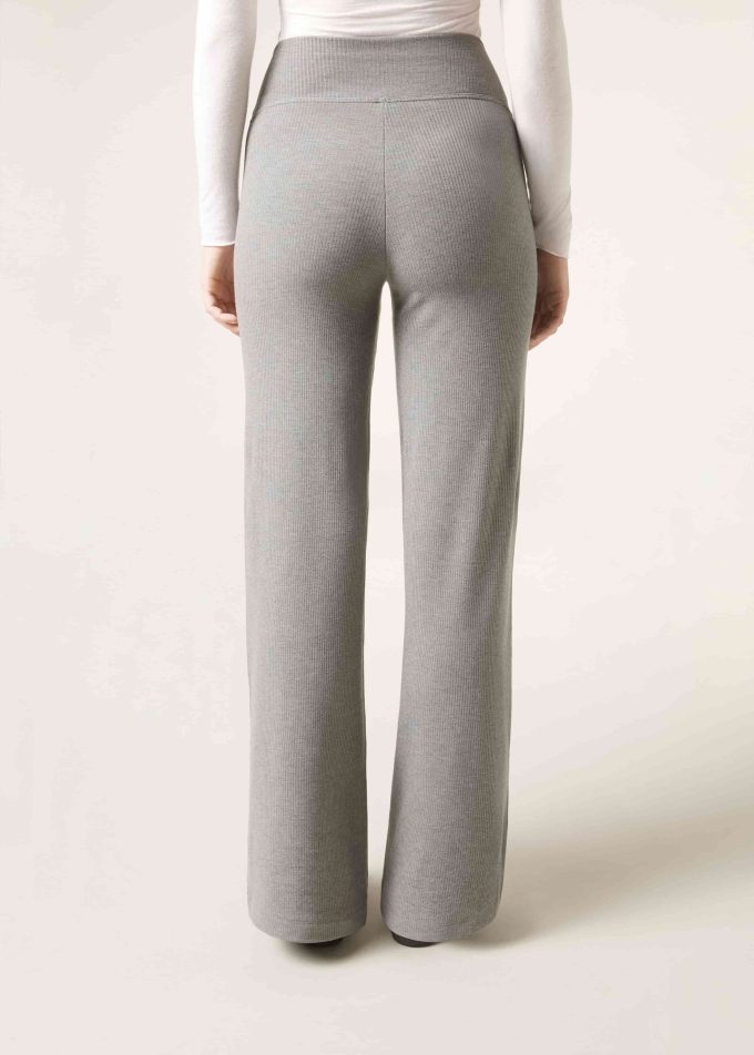 Palazzo Trousers with Cashmere
