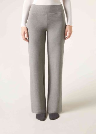 Palazzo Trousers with Cashmere
