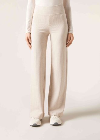 Palazzo Trousers with Cashmere