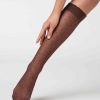 Patterned knee-high socks