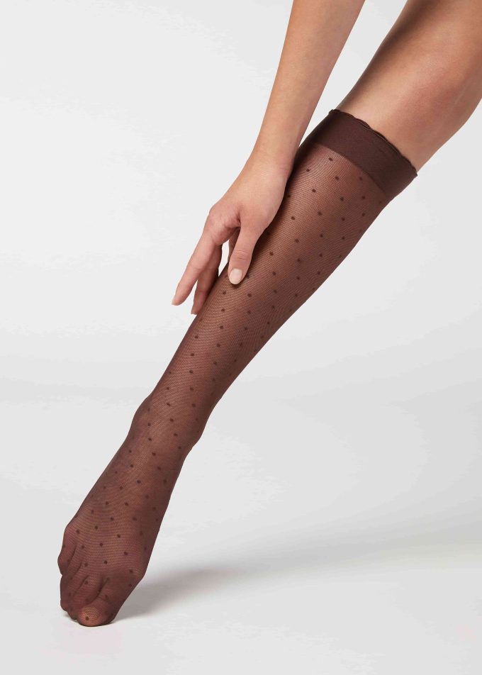 Patterned knee-high socks