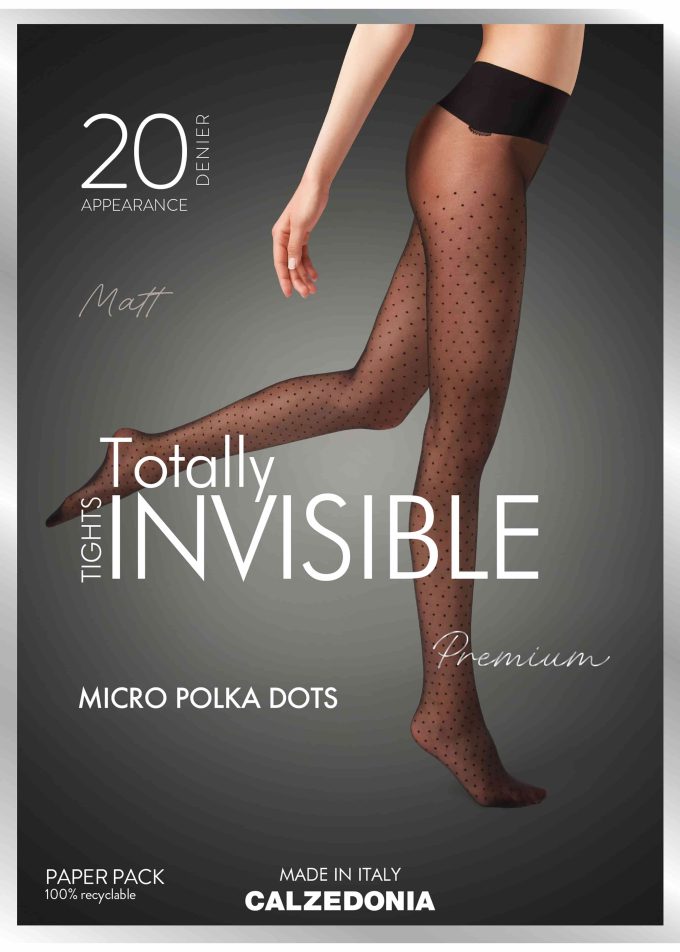 Polka Dot 20 Denier Invisible Sheer Tights