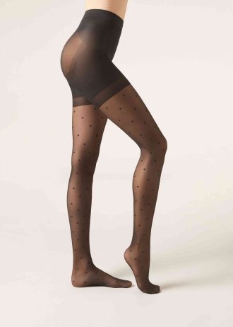 Polka Dot Total Shaper Tights