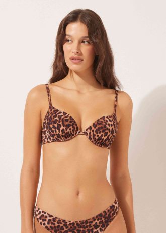 Push-Up Bikini Top Classic Animalier