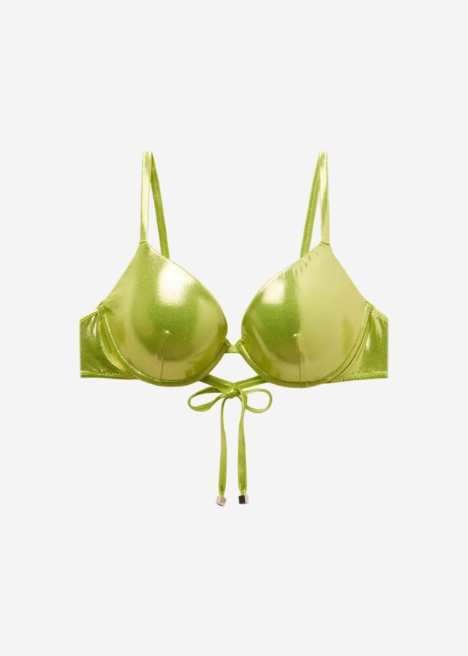 Push-Up Bikini Top Metallic Skin Push-Up Bikini Top Metallic Skin