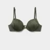 Push-Up Bikini Top Shiny Satin