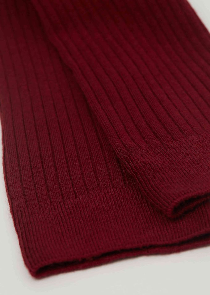 Ribbed Cashmere Long Socks