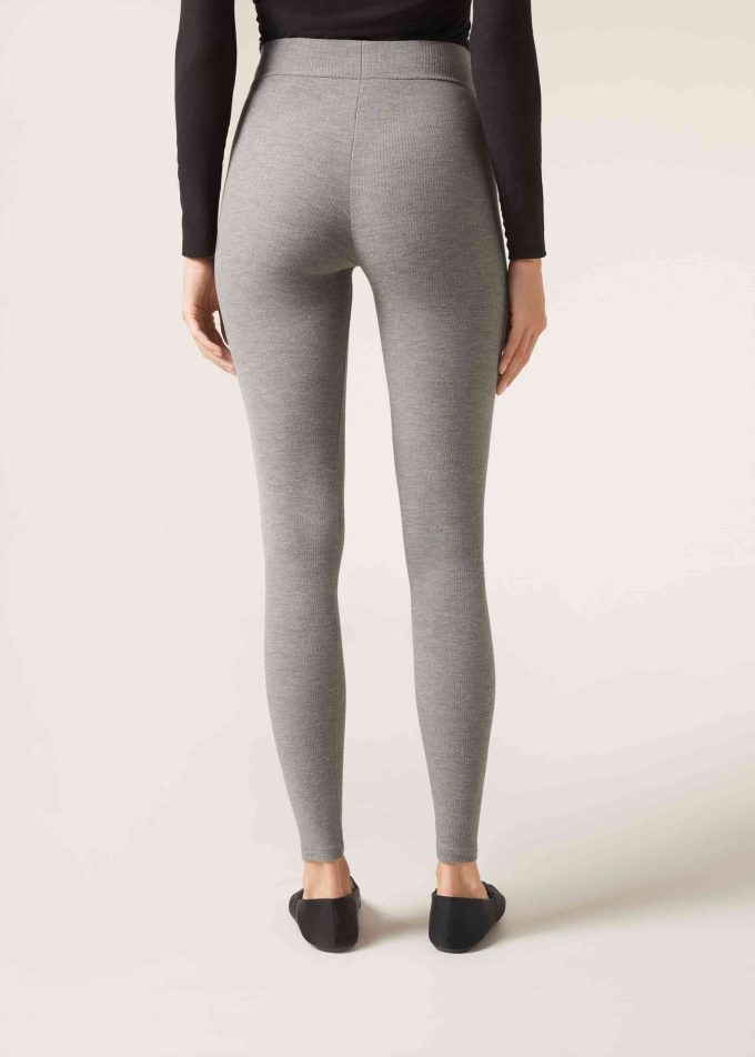 Ribbed Leggings with Cashmere
