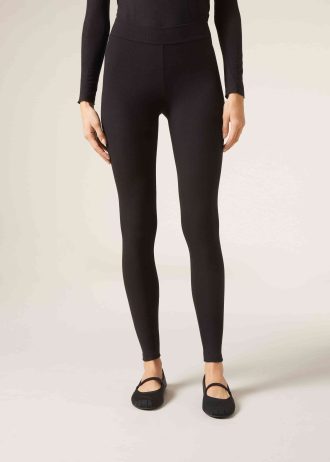 Ribbed Leggings with Cashmere