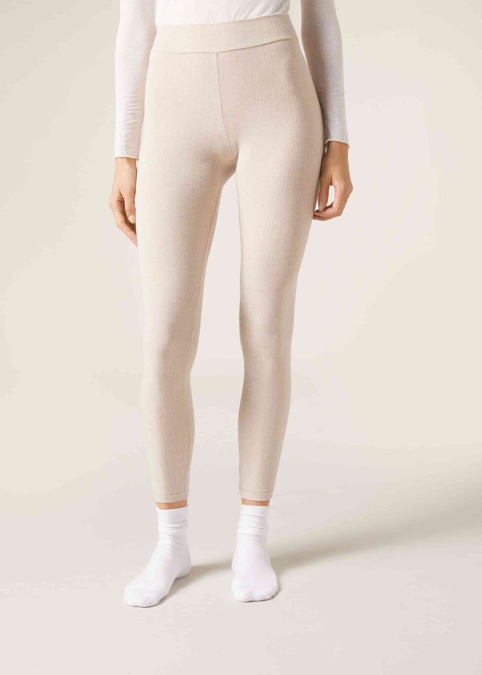 Ribbed Leggings with Cashmere