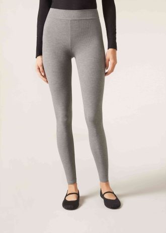 Ribbed Leggings with Cashmere