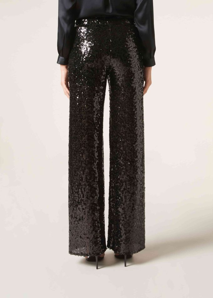 Sequin Palazzo Trousers