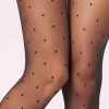Sheer polka dot tights