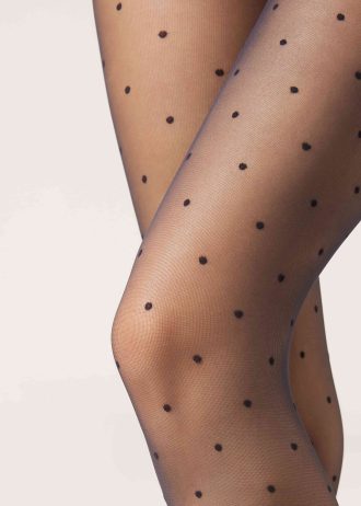Sheer polka dot tights