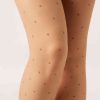 Sheer polka dot tights