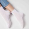 Short Lisle Socks with Raw Cut Cuffs