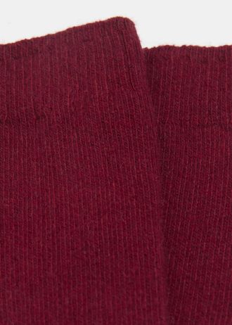 Short Ribbed Socks with Wool and Cashmere