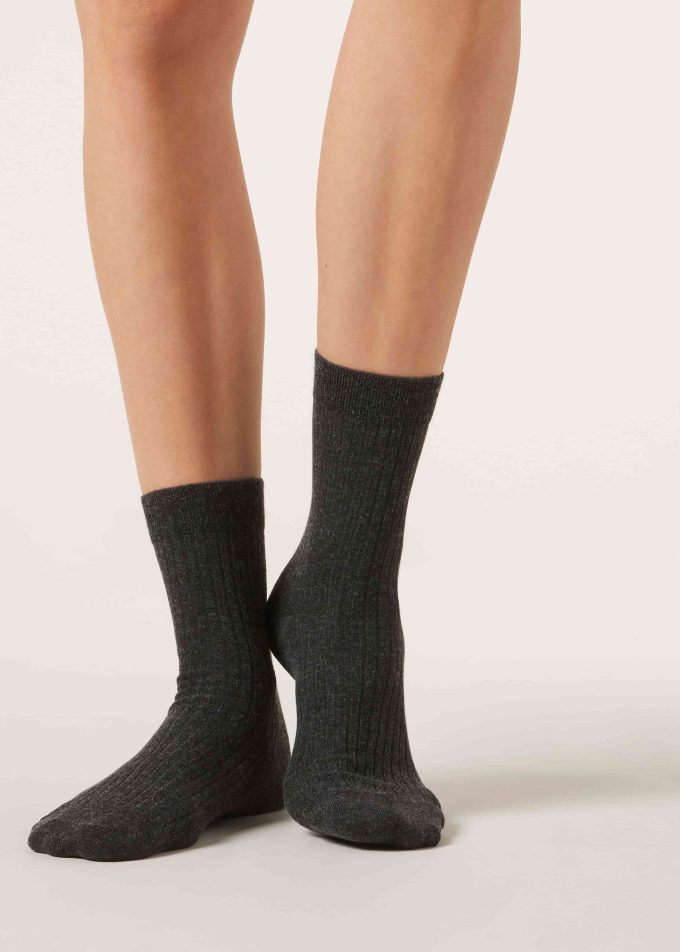 Short Socks with Cashmere