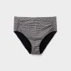 Slimming High-Waisted Bikini Bottoms Black Dots