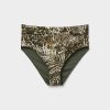 Slimming High-Waisted Bikini Bottoms Tropical Animalier