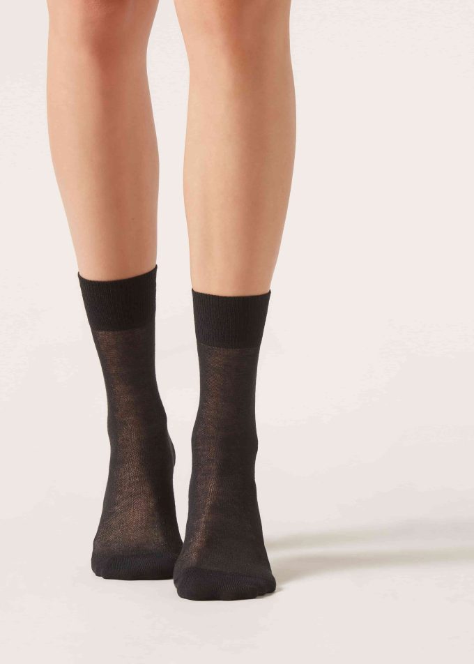 Socks with Brushed Wool