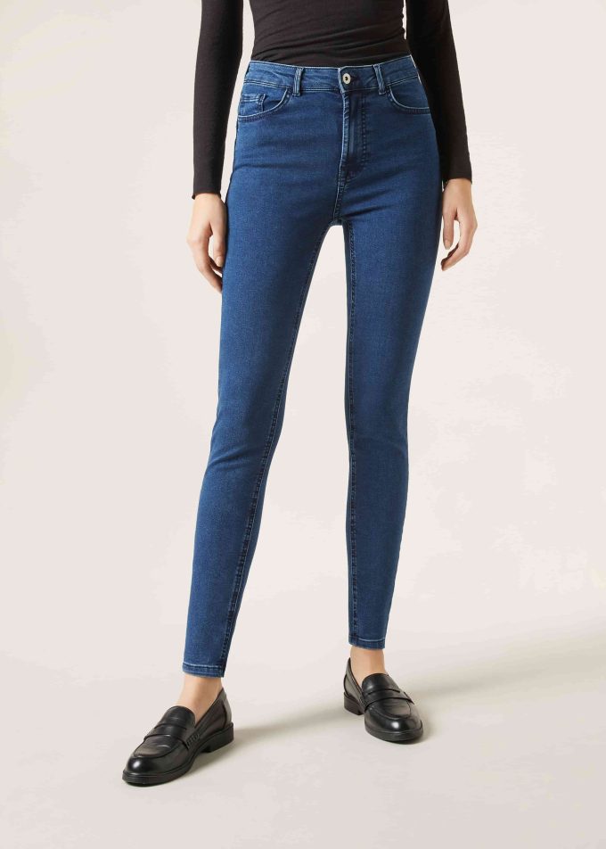 Soft Touch High-Waist Skinny Push-up Jeans