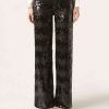 Striped Sequin Palazzo Trousers