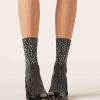 Stud Detail Ribbed Socks