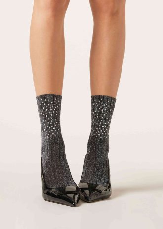 Stud Detail Ribbed Socks