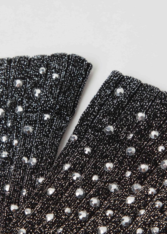 Stud Detail Ribbed Socks
