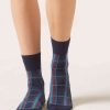 Tartan Pattern Socks