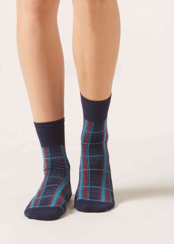 Tartan Pattern Socks