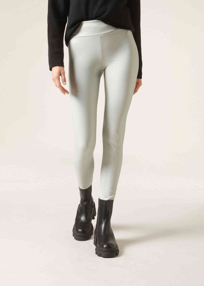 Thermal Leather Effect Leggings